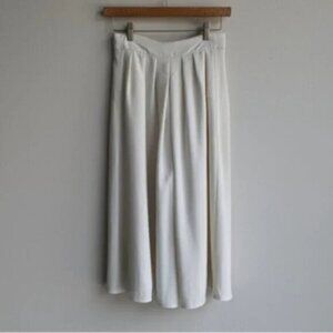 ASOS wide leg culotte pants - cream/white
